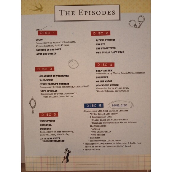 A.K.A. Productions My So-Called Life DVD 6-Disc Set, 90s Tv Series - Picture 3 of 11